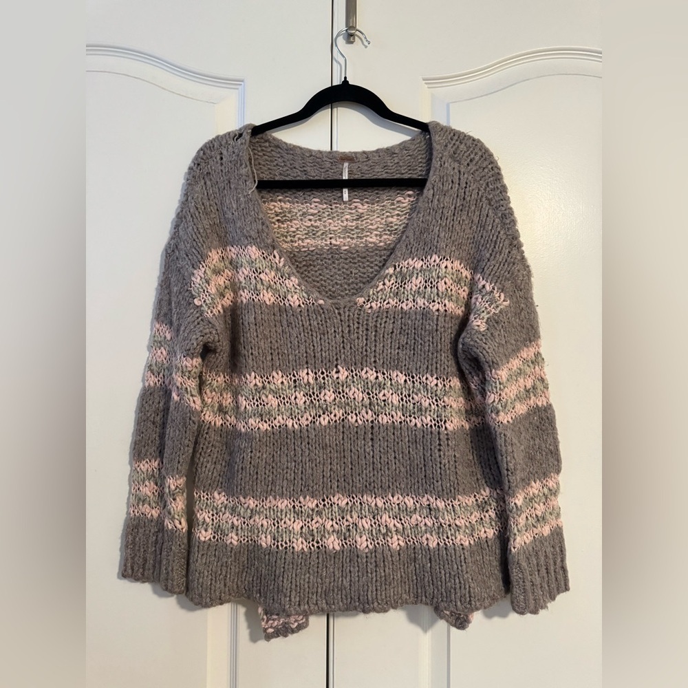 Free People Women’s Linus Striped Knit Sweater